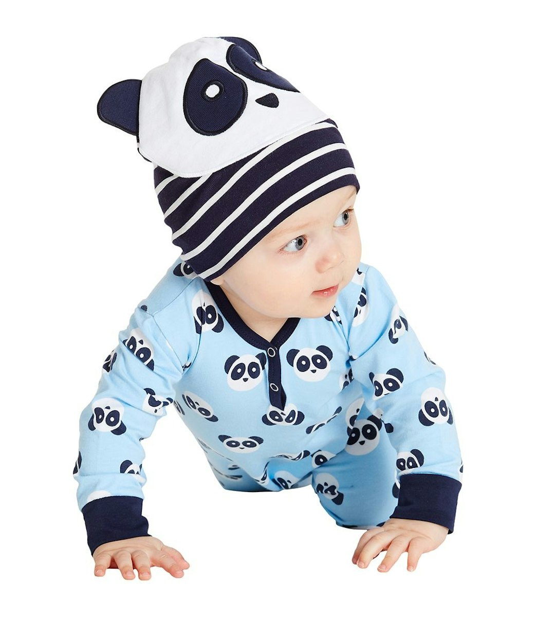 Panda Kindermütze elastisch Übergangszeit 56/62