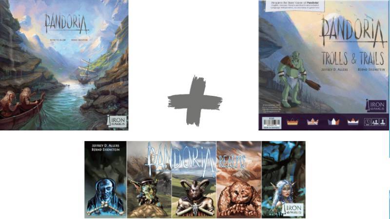 Pandoria + Erw. Trolls & Trails + Erw. Realms (Bundle)