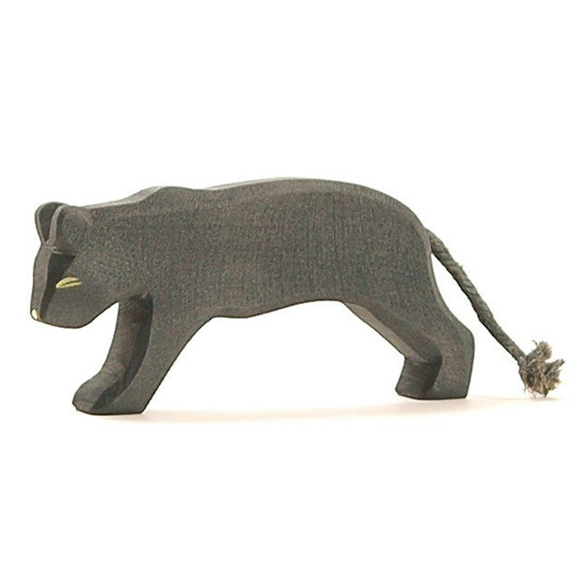 Panther Holztier 6 cm hoch