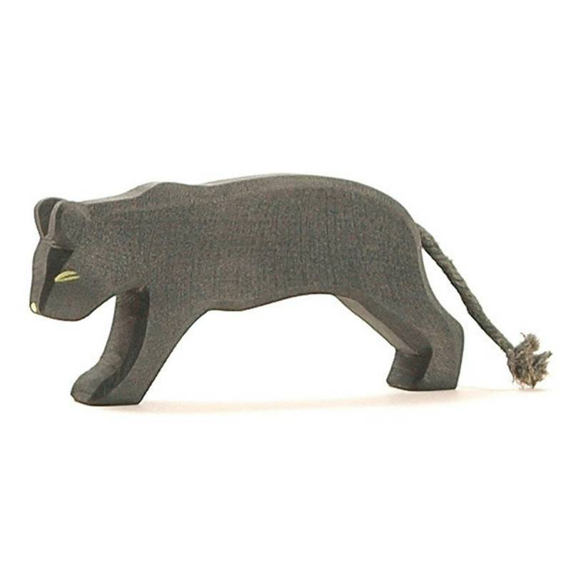 Panther Holztier 6 cm hoch Panther Holztier 6 cm hoch