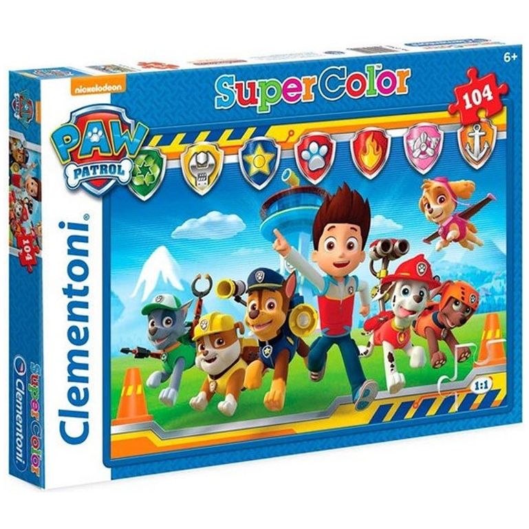 Paw Patrol Super Color Maxi Puzzle 104 Teile