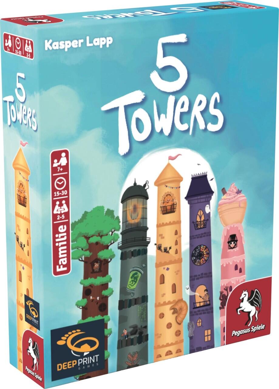 Pegasus Spiele - 5 Towers / Das Spiel Pegasus Spiele - 5 Towers / Das Spiel