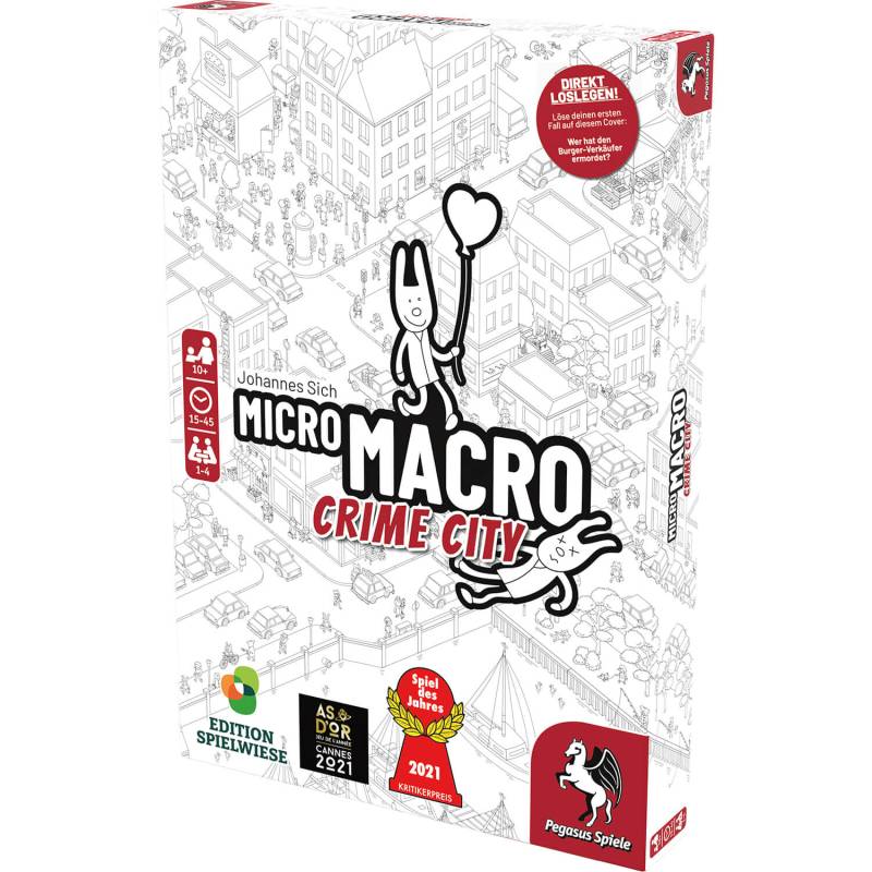 Pegasus Spiele - MicroMacro - Crime City Spiel des Jahres 2021 Pegasus Spiele - MicroMacro - Crime City Spiel des Jahres 2021