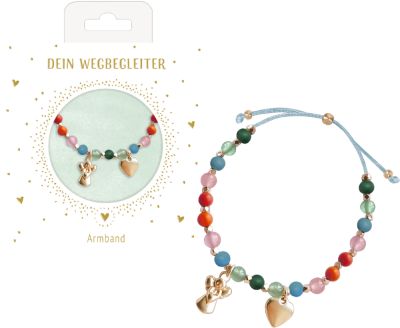 Perlenarmband mit Halbedelstein- und Holzperlen und 2 Anhängern Perlenarmband mit Halbedelstein- und Holzperlen und 2 Anhängern