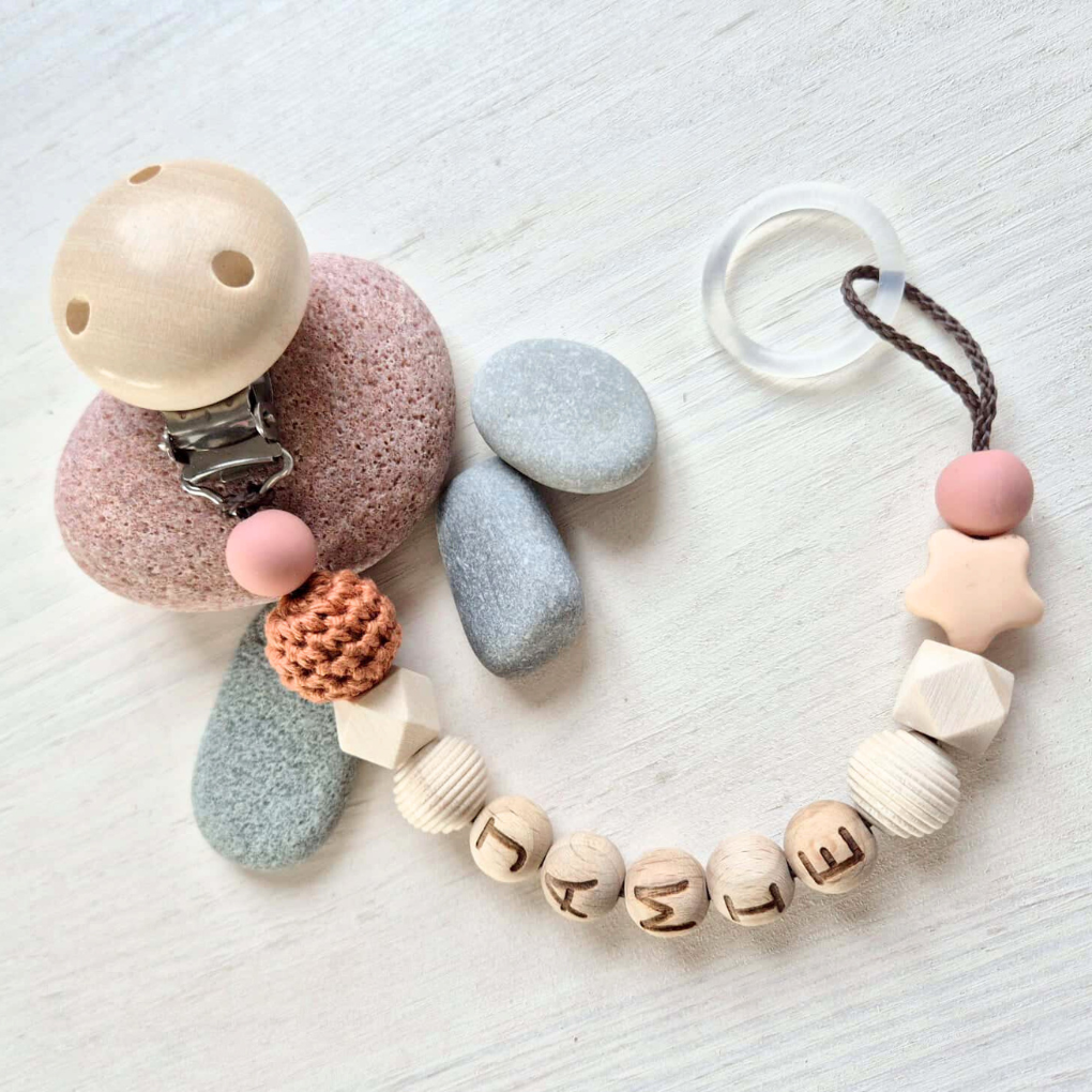 Personalisierte Schnullerkette "Boho Chic" • Bastelset