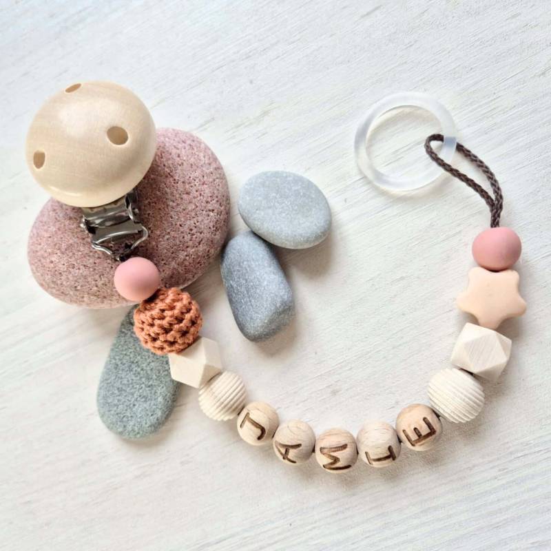 Personalisierte Schnullerkette "Boho Chic" • Bastelset Personalisierte Schnullerkette "Boho Chic" • Bastelset