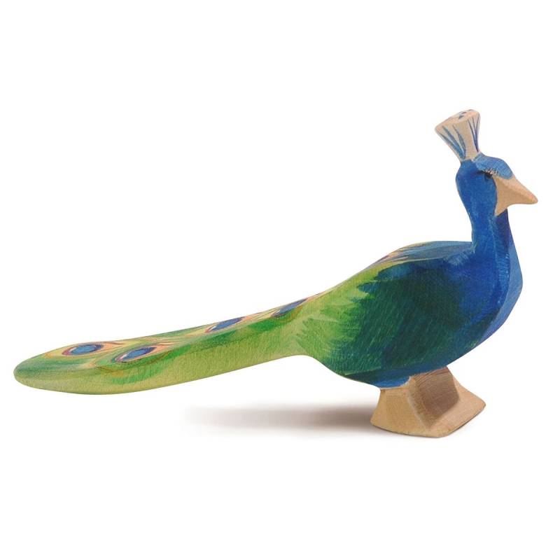 Pfau Holzfigur 8 cm Pfau Holzfigur 8 cm