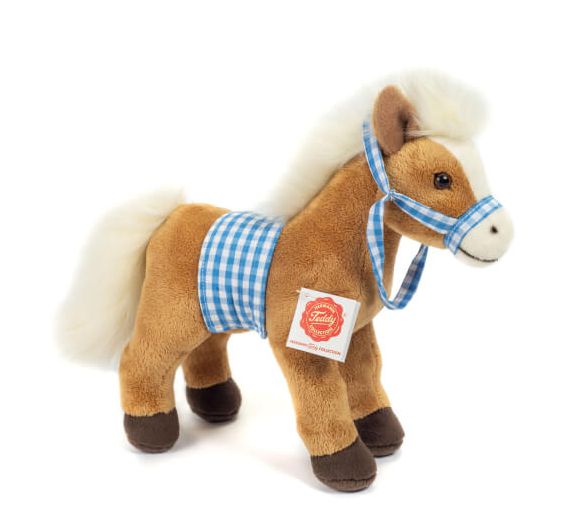 Pferd stehend mit Sattel 23 cm Kuscheltiere