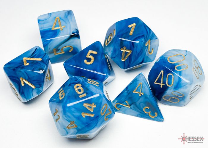 Phantom Teal/Gold RPG Dice Set Würfel Dices CHX27489 Polyhedral Phantom Teal/Gold RPG Dice Set Würfel Dices CHX27489 Polyhedral