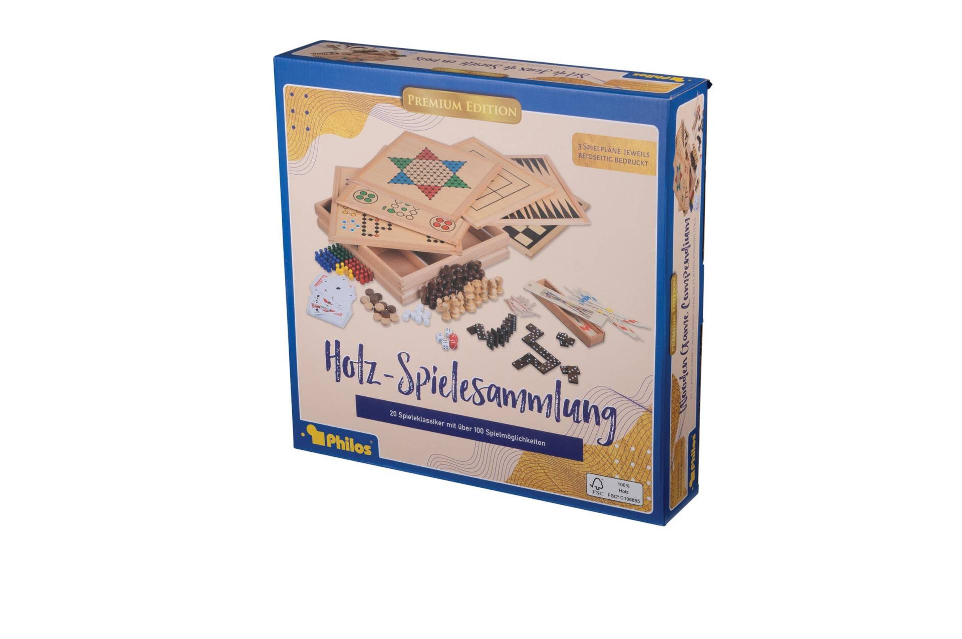 Philos - Holz-Spielesammlung 100 Premi Philos - Holz-Spielesammlung 100 Premi