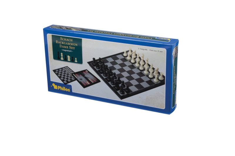 Philos - Schach-Backgammon-Dame-Set Kunststoff