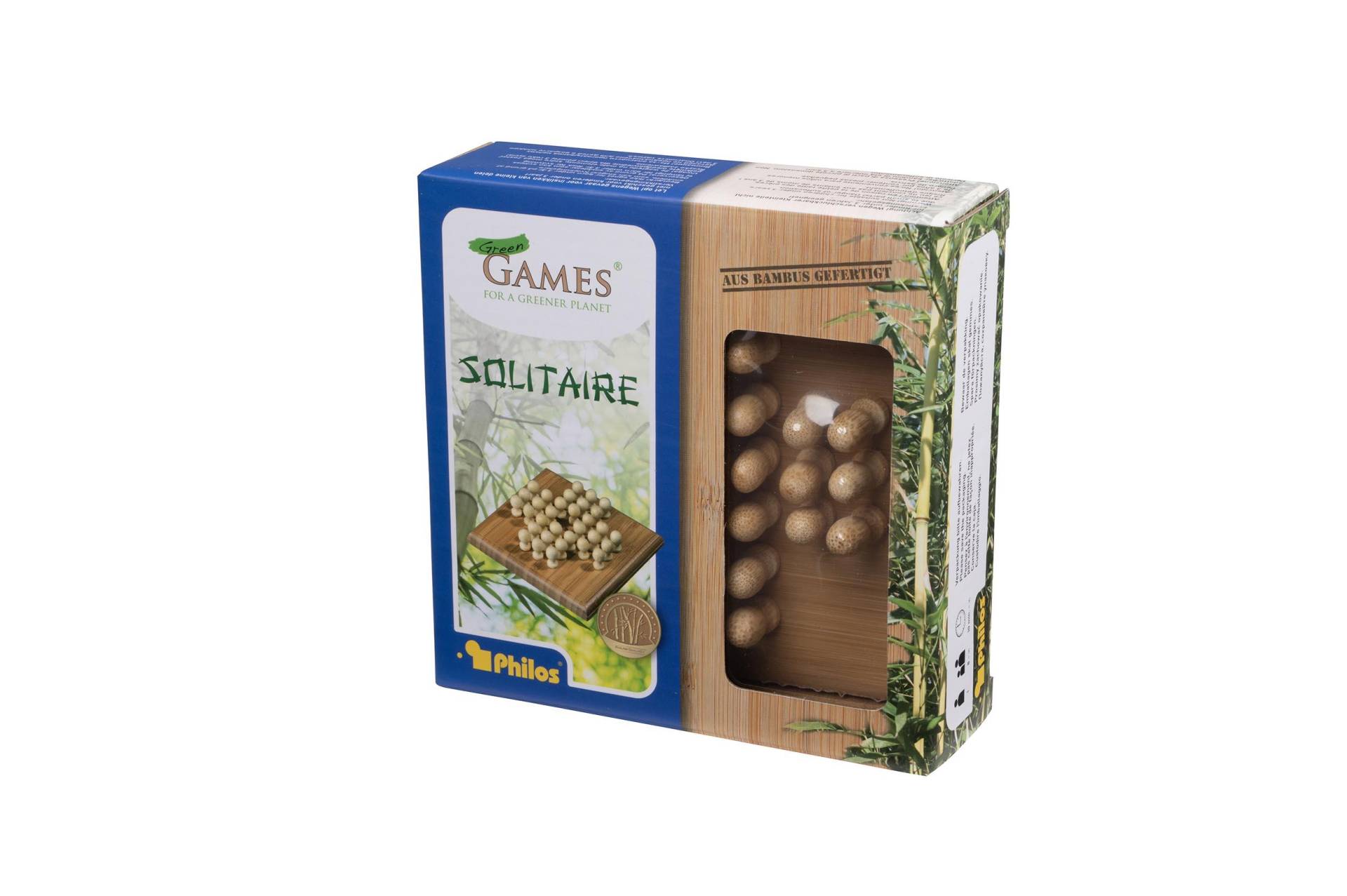 Philos - Solitaire, mini, Reisespiel, Bambus