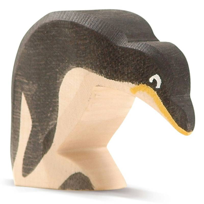 Pinguin Kopf tief Holzfigur 5 cm Pinguin Kopf tief Holzfigur 5 cm