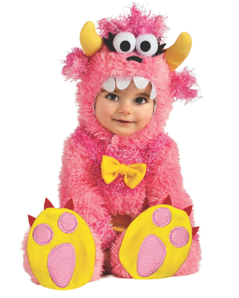 Pink Mini Monster Babykostüm M Pink Mini Monster Babykostüm M