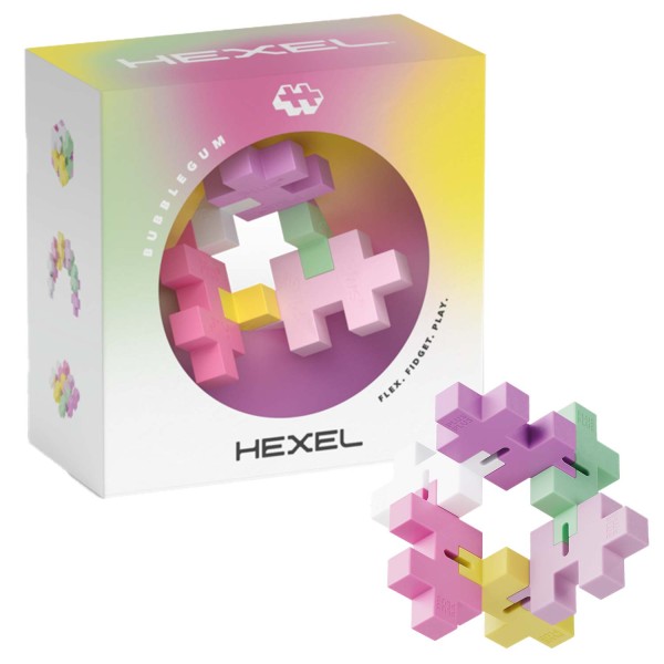 Plus-Plus Hexel Flex Bausteine, pink
