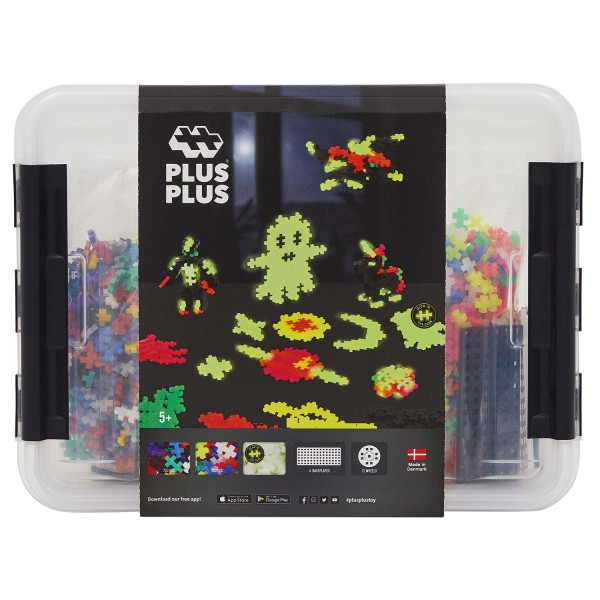 Plus-Plus Mini; Box Glow in the Dark - 2000 Bausteine Plus-Plus Mini; Box Glow in the Dark - 2000 Bausteine