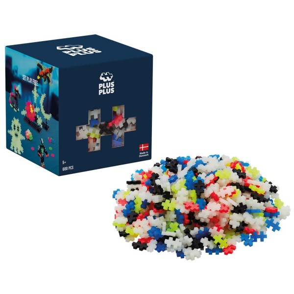 Plus-Plus Mini Basic: Glow in the Dark - 600 Bausteine Plus-Plus Mini Basic: Glow in the Dark - 600 Bausteine