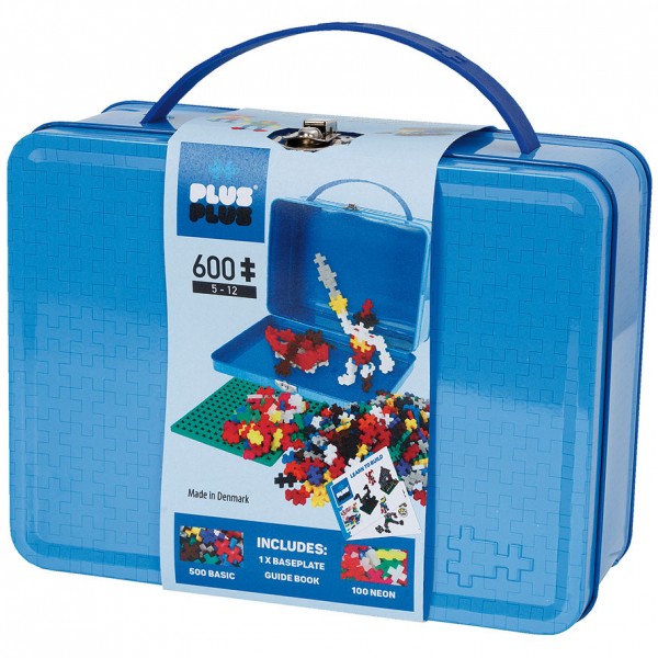 Plus-Plus Mini Basic: Metallbox mit 600 Bausteinen