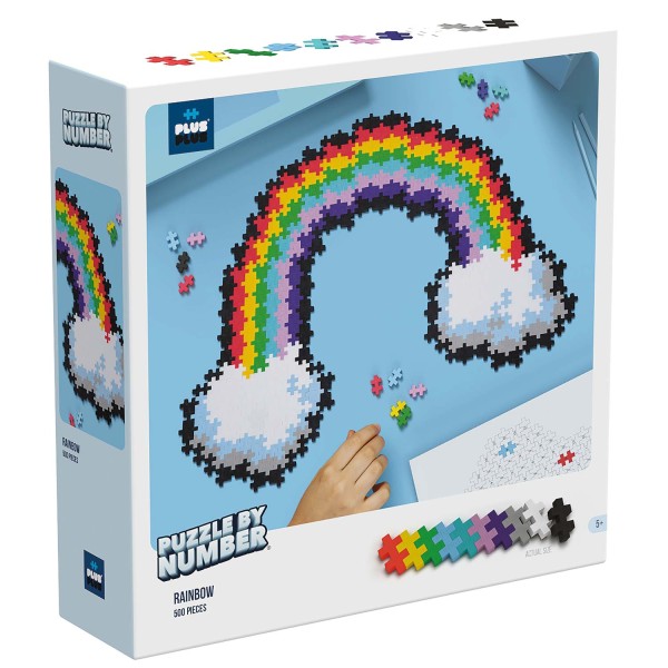 Plus-Plus Puzzle by Number: Regenbogen - 500 Bausteine Plus-Plus Puzzle by Number: Regenbogen - 500 Bausteine