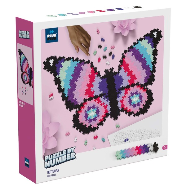 Plus-Plus Puzzle by Number: Schmetterling - 800 Bausteine Plus-Plus Puzzle by Number: Schmetterling - 800 Bausteine