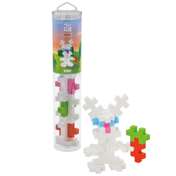 Plus-Plus Tube Big Basic: Hase - 15 Bausteine