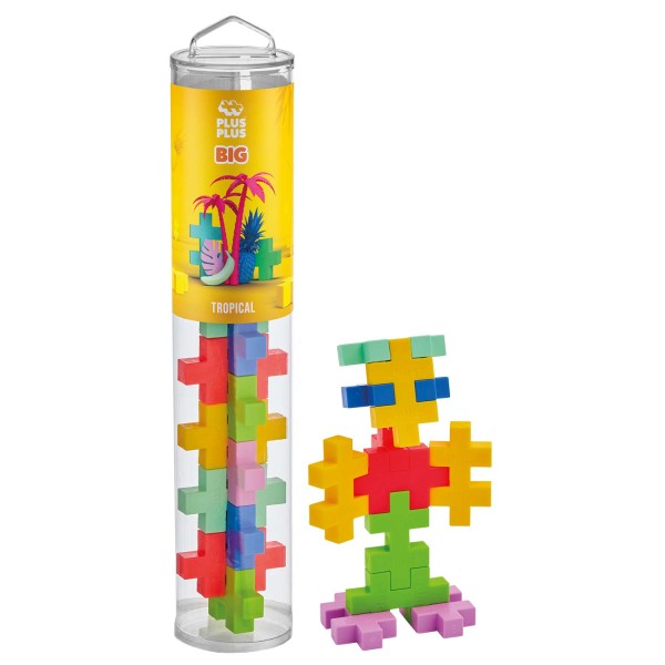 Plus-Plus Tube Big Basic: Tropical - 15 Bausteine Plus-Plus Tube Big Basic: Tropical - 15 Bausteine