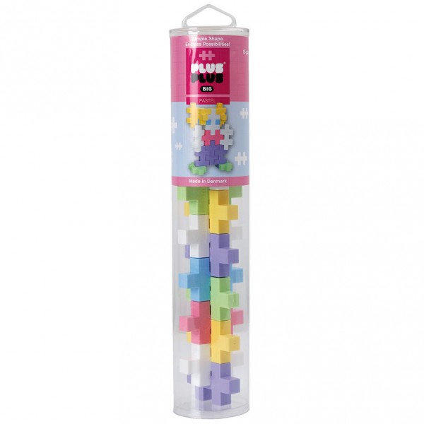 Plus-Plus Tube Big Pastel - 15 Bausteine