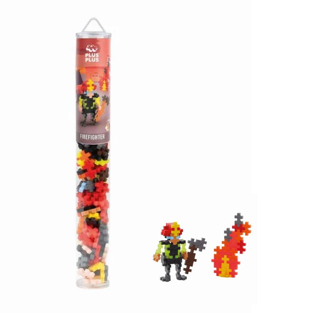 Plus-Plus - Tube Feuerwehrmann 100 Kreativ Bausteine
