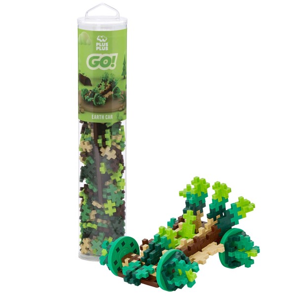 Plus-Plus Tube Mini Basic GO!: Auto Erde - 200 Bausteine