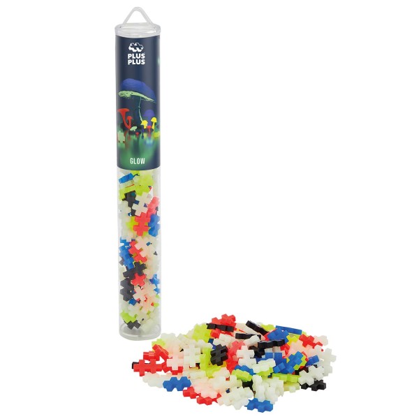 Plus-Plus Tube Mini Basic: Glow in the Dark - 100 Bausteine Plus-Plus Tube Mini Basic: Glow in the Dark - 100 Bausteine