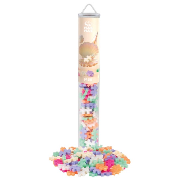 Plus-Plus Tube Mini Basic: Pearl - 100 Bausteine
