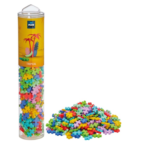 Plus-Plus Tube Mini Basic: Tropical - 240 Bausteine