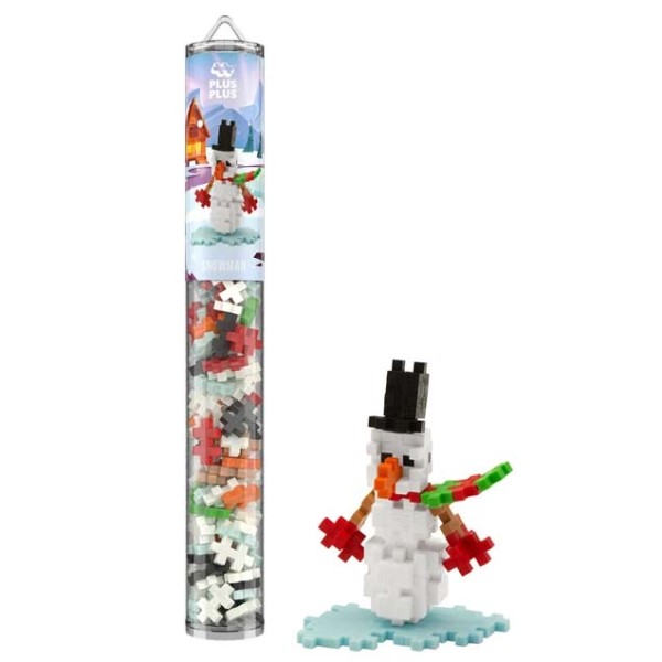 Plus-Plus Tube Mini Schneemann - 100 Bausteine