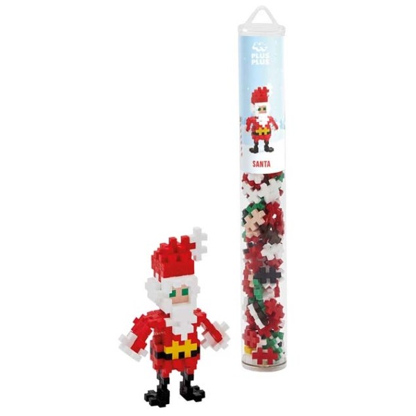 Plus-Plus Tube Mini Weihnachtsmann - 100 Bausteine