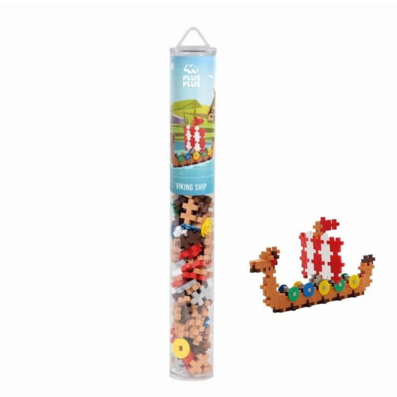 Plus-Plus - Tube Wikingerschiff 100 Kreativ Bausteine