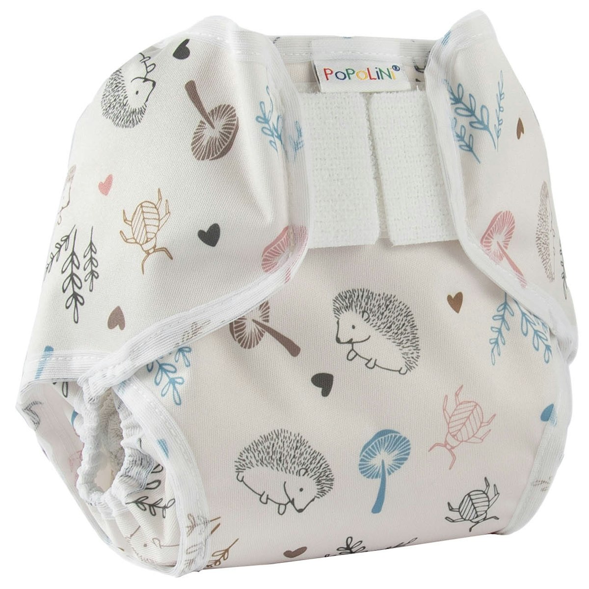 PopoWrap Überhose mit Klett beige Waldmotive XL