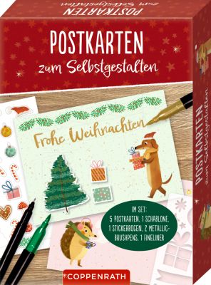 Postkarten zum Selbstgestalten - Frohe Weihnachten Postkarten zum Selbstgestalten - Frohe Weihnachten