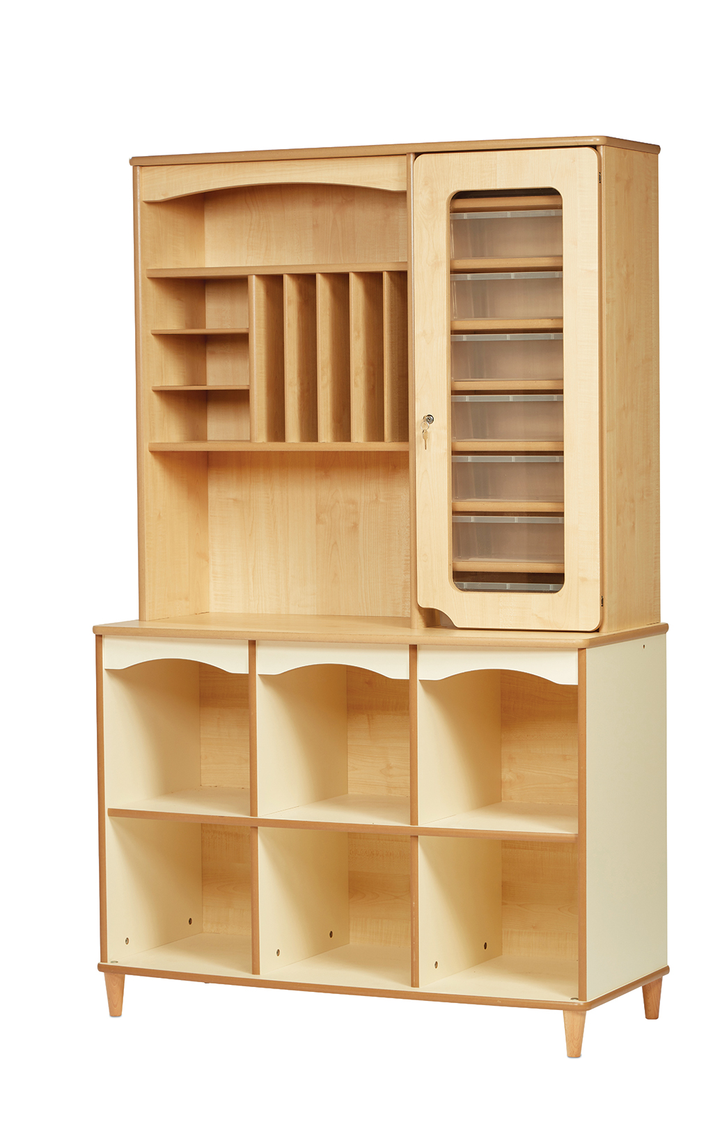 Praktiker-Station und  Abschließbarer Stauraum für Kitas & Schulen