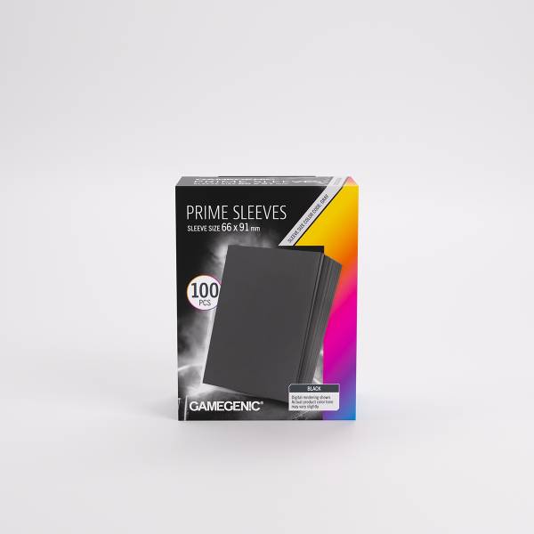 Prime Sleeves Black 66mm x 91mm Prime Sleeves Black 66mm x 91mm