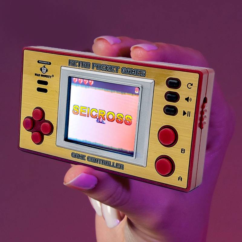 Retro Mini Spielekonsole mit LCD Display von Monsterzeug