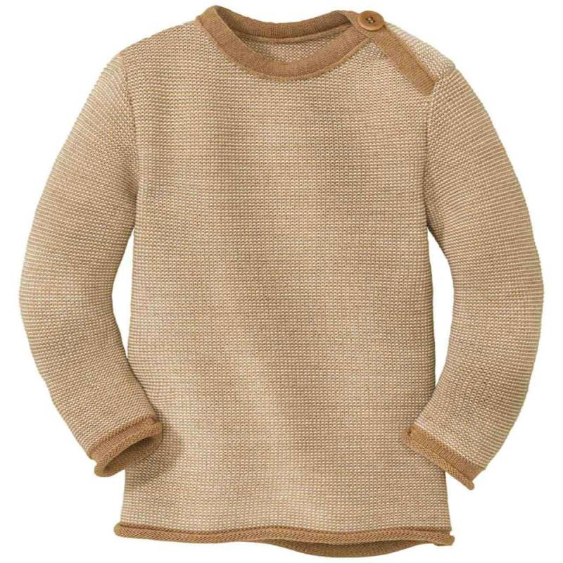 Pullover Baby Schurwolle karamell-natur 86/92 Pullover Baby Schurwolle karamell-natur 86/92