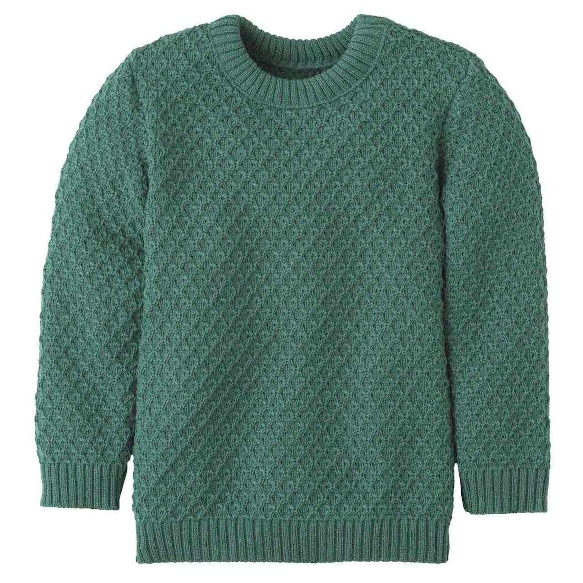 Pullover Zick-Zack Strickmuster eukalyptus 134/140