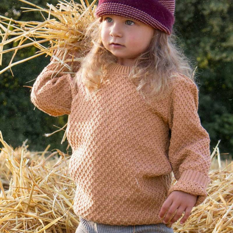 Pullover Zick-Zack Strickmuster rosa 110/116 Pullover Zick-Zack Strickmuster rosa 110/116