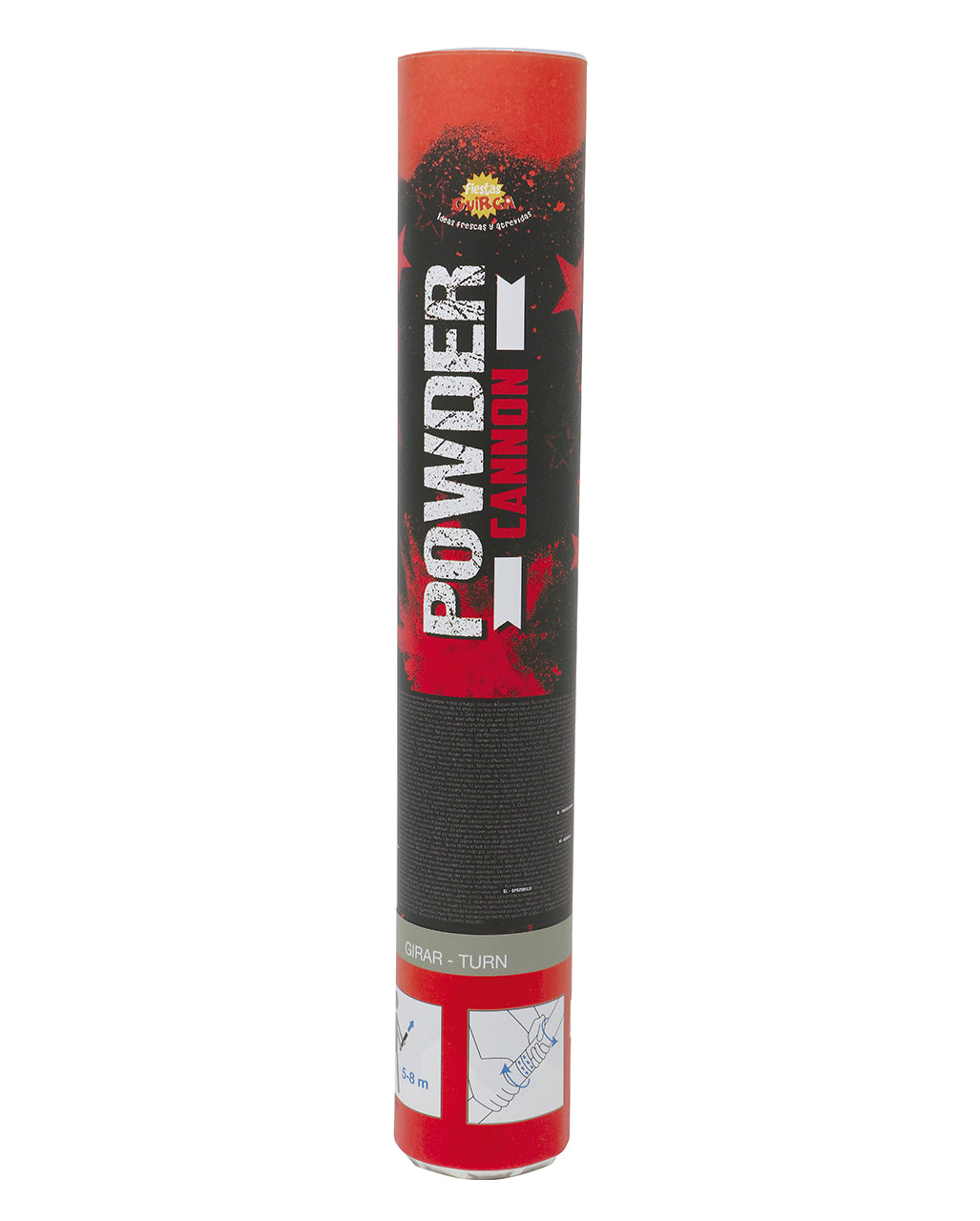Pulver Konfetti Kanone Rot 30cm
