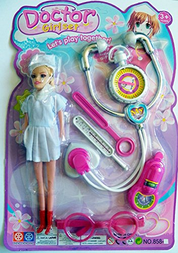 Puppe mit Doktorset