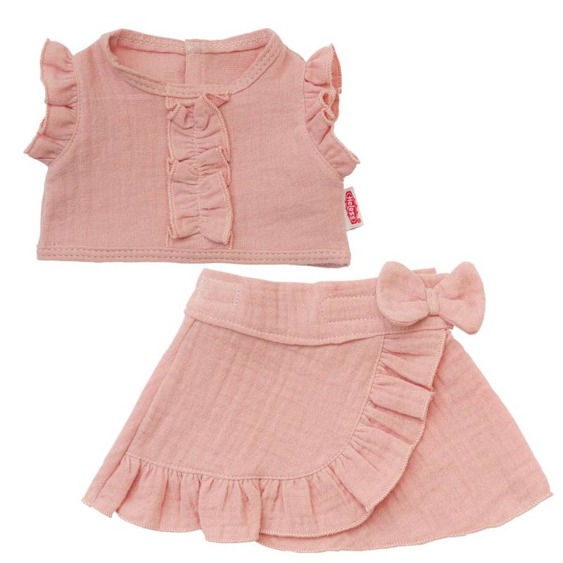 Puppen Wickelrock mit Top 28-35cm rosa, Bio-Baumwolle Puppen Wickelrock mit Top 28-35cm rosa, Bio-Baumwolle