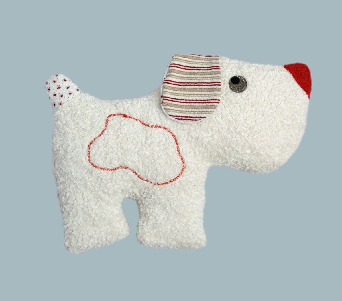 Putziger Hund als Kirschkernkissen