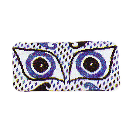 Königinnen-Stickerei Stickereiset - Athene Brillenetui blau 10 x 17 cm - Design von Königin Margrethe II von Haandarbejdets Fremme