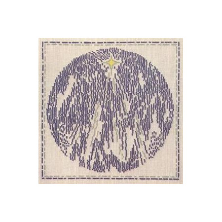 Königinnen-Stickerei Stickereiset - Dänisches Wetter Dezember 24 x 24 cm - Design von Königin Margrethe II von Haandarbejdets Fremme