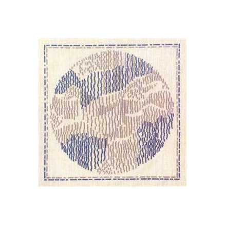 Königinnen-Stickerei Stickereiset - Dänisches Wetter November 24 x 24 cm - Design von Königin Margrethe II von Haandarbejdets Fremme